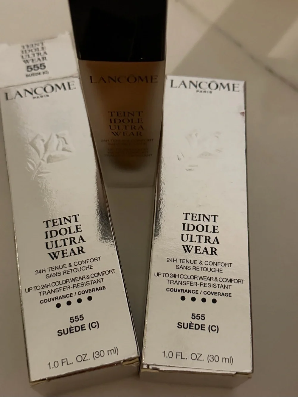 Lancôme Teint Idole Ultra Wear Foundation - Suede (555) - Beige/Tan